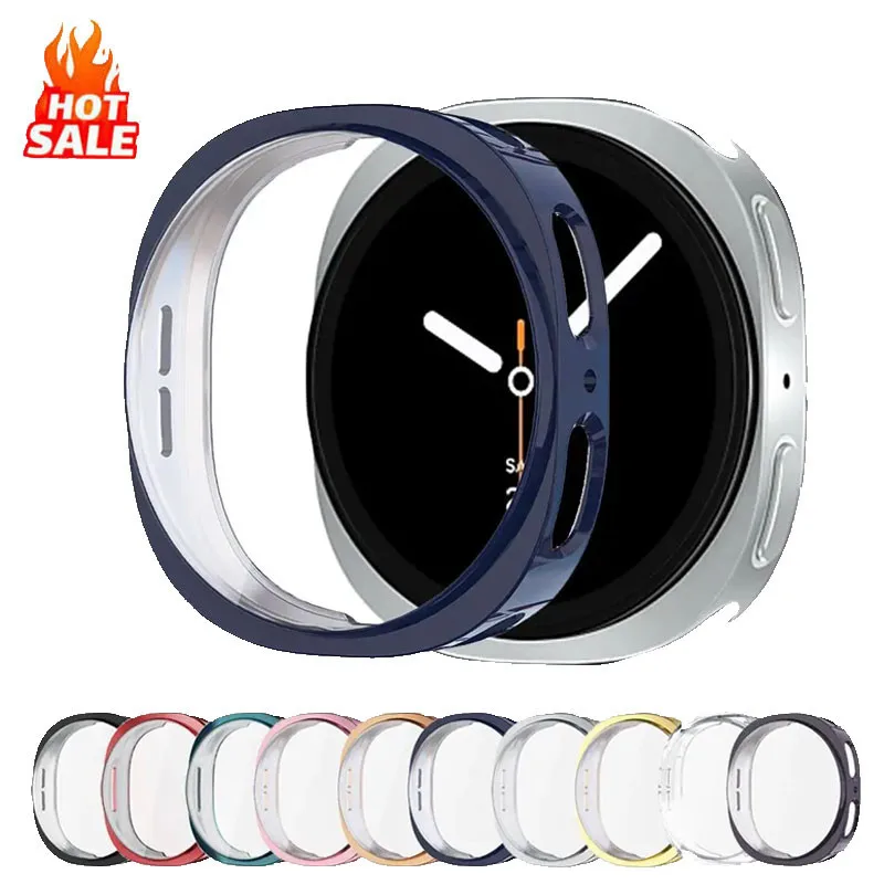 삼성 갤럭시 시계 8 44mm 액세서리 용 소프트 TPU 케이스 + 필름 Samsung Watch8 40mm의 화면 보호기 올라운드 커버