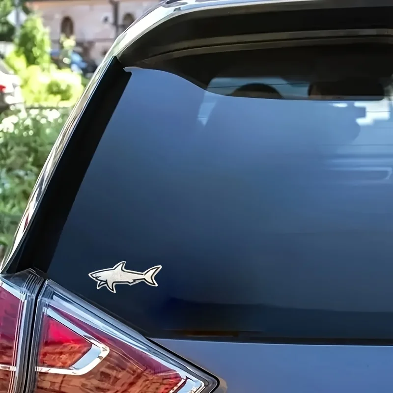 Shark Fish Emblem Sticker Badge Fender Decal for Universal Vehicle SUV Motorcycle Bike Accessories
