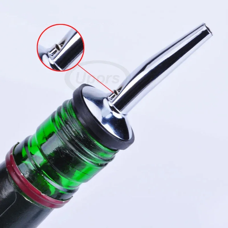 Фото UPORS винные Pourer 2/3 шт из нержавеющей стали спиртовые напитки Spouts бутылка диспенсер бутылка для вина пробка с крышкой винные аксессуары №5