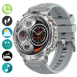 Men's Smartwatch with Large Display and Wireless Calling - Multifunctional Sports and Fitness Gift (White)