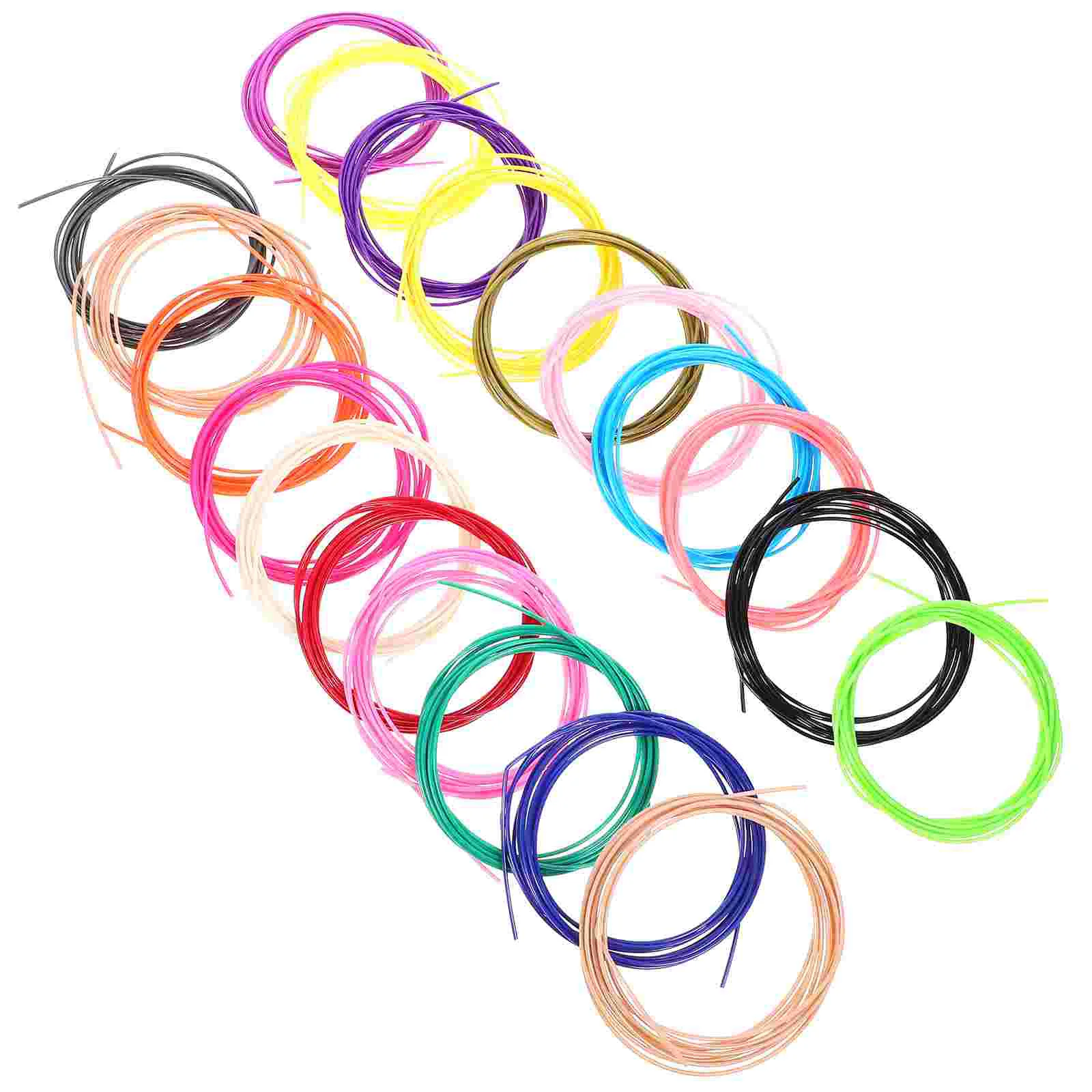 

20 Rolls Printing Consumables 3d Printers Filament Refills Parts Material Pla Pen Filling