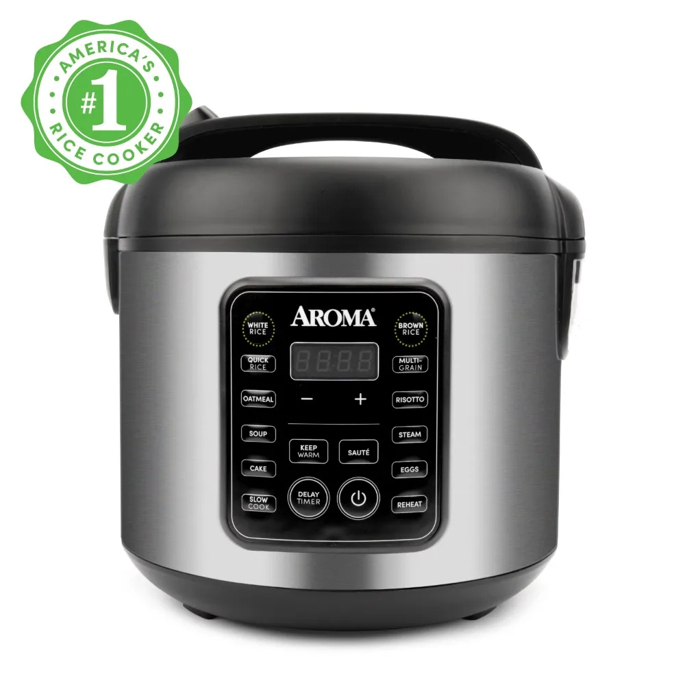 

2023 New Aroma® 20-Cup (Cooked) / 5Qt Rice Cooker, Digital Rice & Grain Multicooker