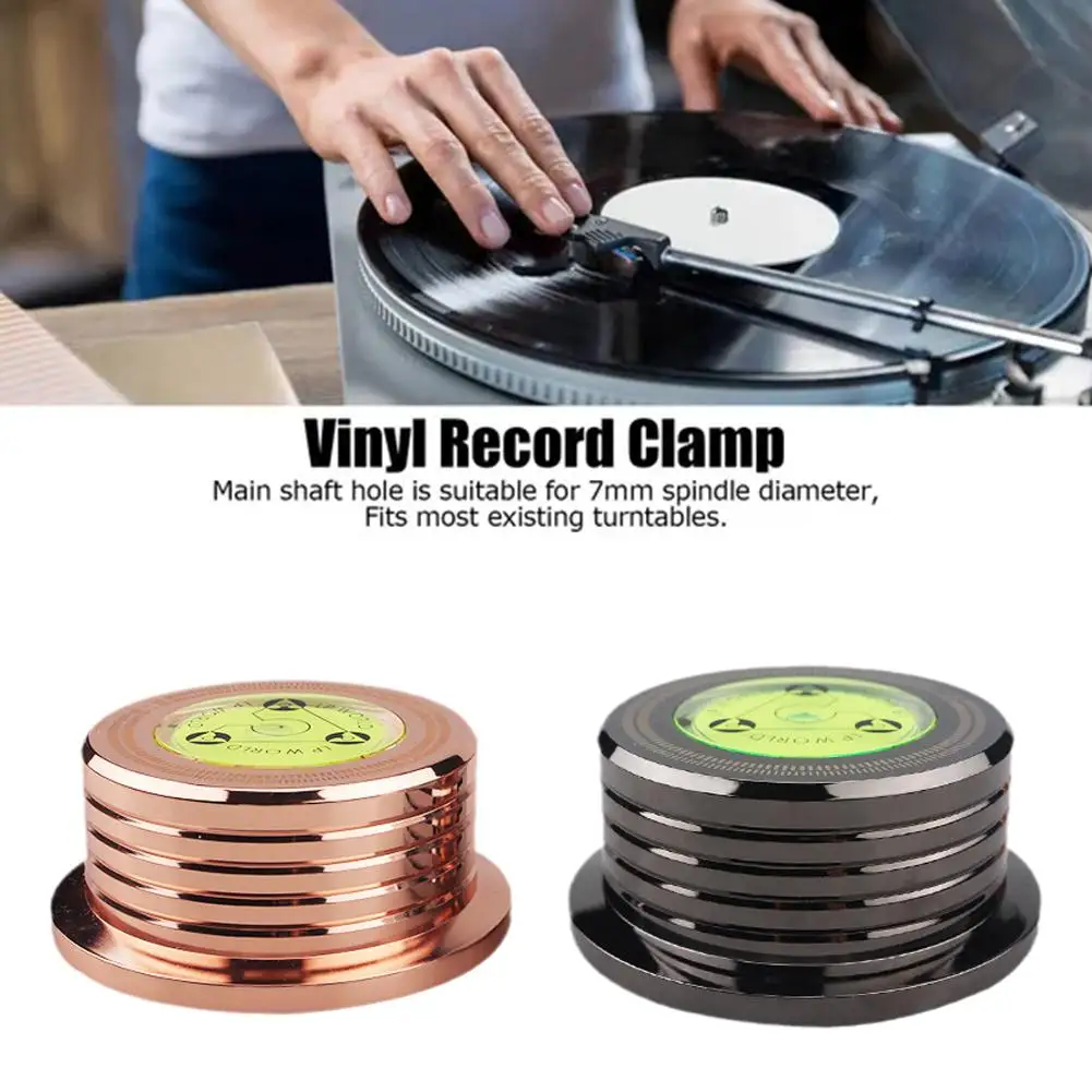 

50Hz 60Hz Aluminum Alloy LP Disc Stabilizer Metal Vinyl Turntable Weight Player Clamp Accessories Record