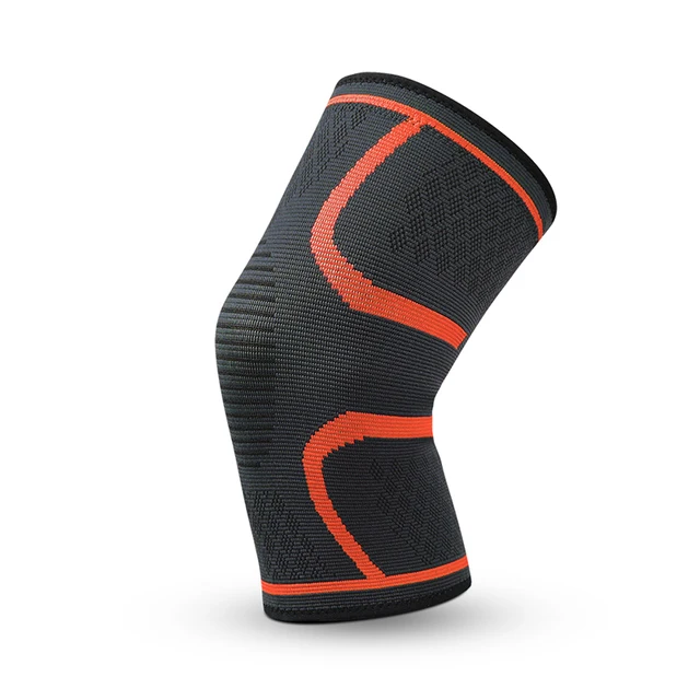 SKDK Gym Knee Pads Sports Safety Fitness Kneepad Elastic Knee Brace Support Gear Patella Running Basketball Volleyball Tennis 1 PC Orange