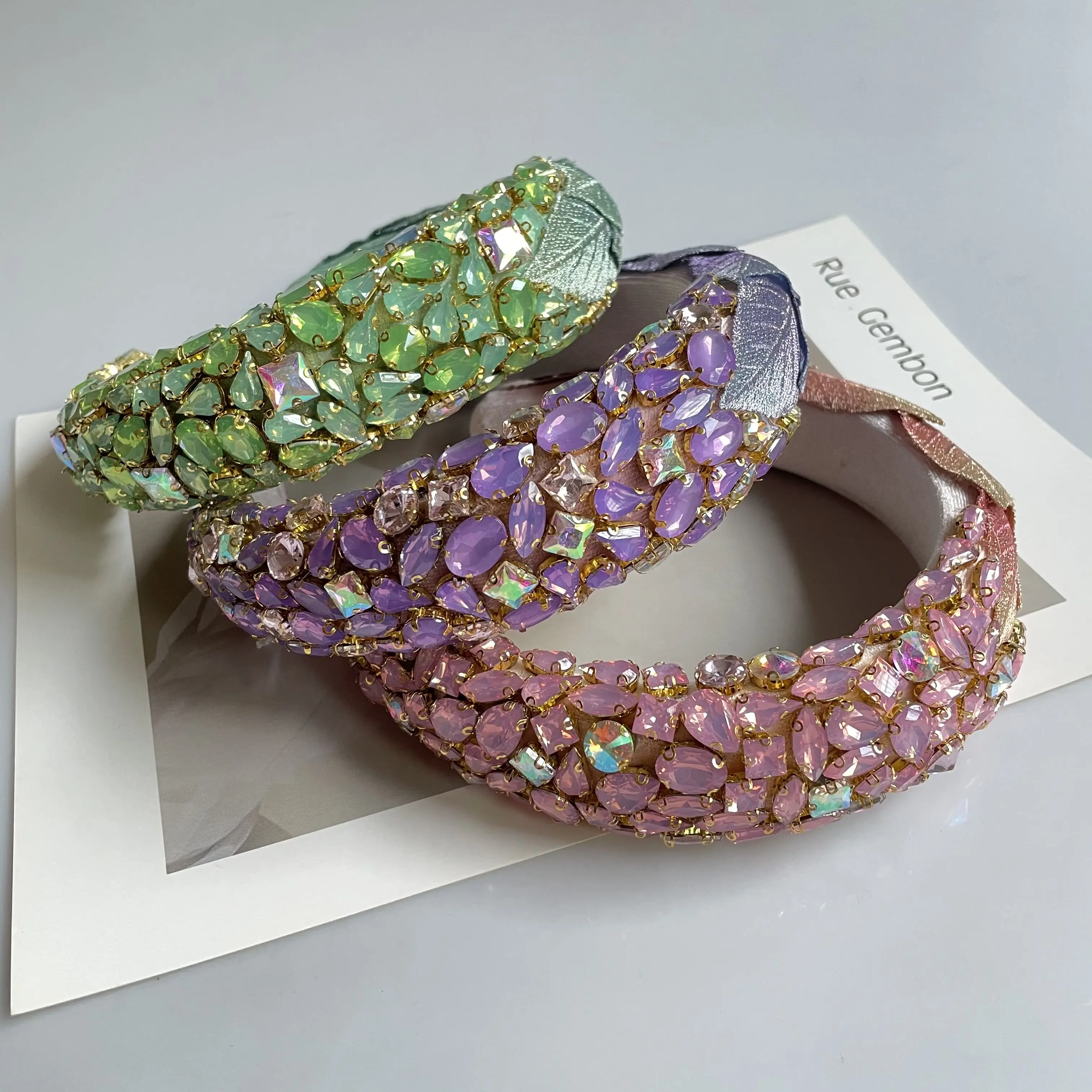 

Повязка на голову женская в стиле барокко, со стразами