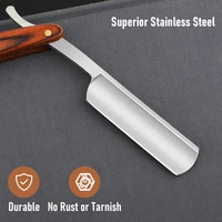 Professional Barbershop Men's Shaver Straight Edge Barber Razor Knives Manual Beard Shaving Care Shavette with Wiping Cloth 1