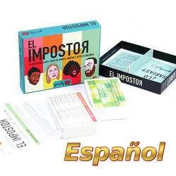Spanish Card Game Party: The Imposter & Unanimous Strategy Adventure (Light Grey)