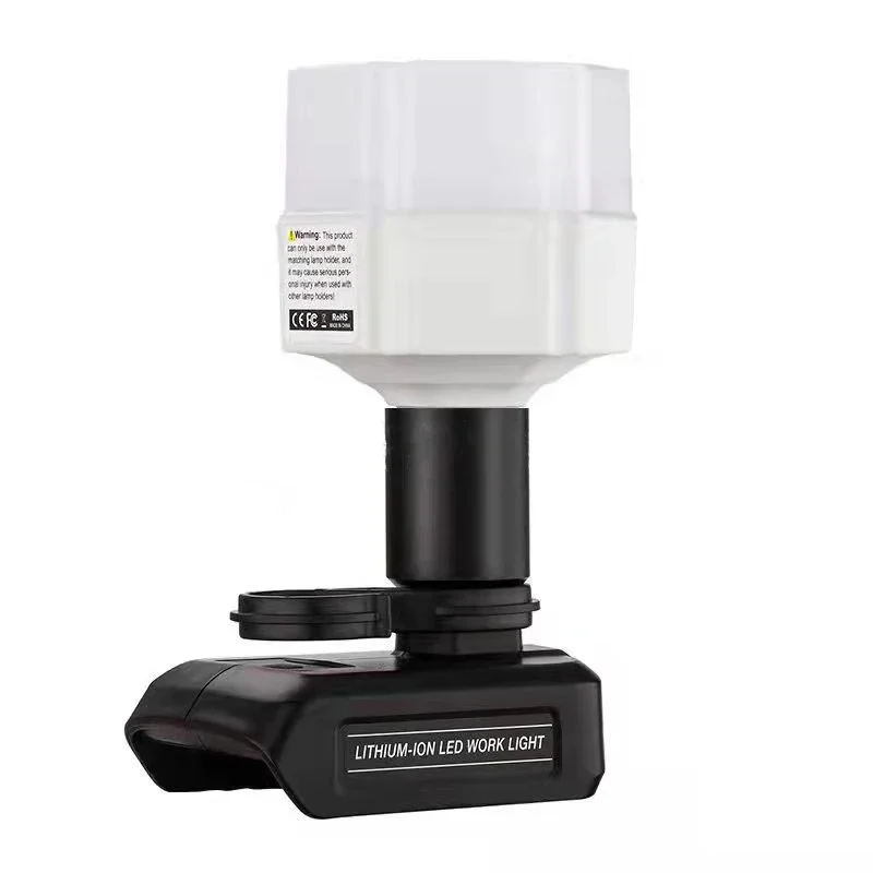 

12W Desktop Light Suitable For Dewalt 14.4V-20V Lithium Battery Tool Portable Lamp LED Adapter 1200 Lumes