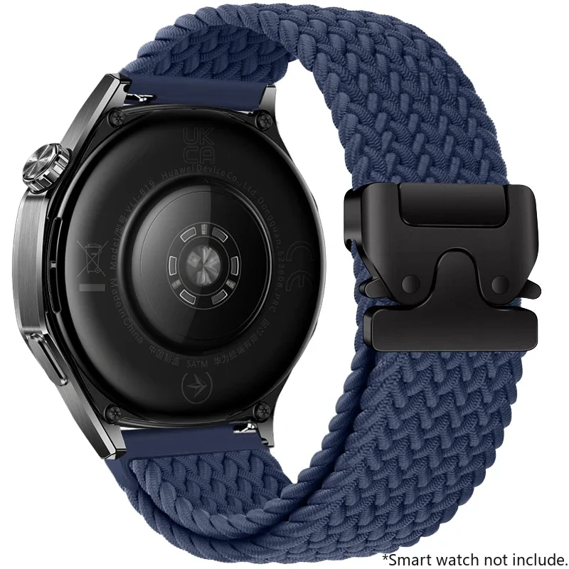 Nylon Braided Loop Strap with Parachute Buckle Bracelet Band