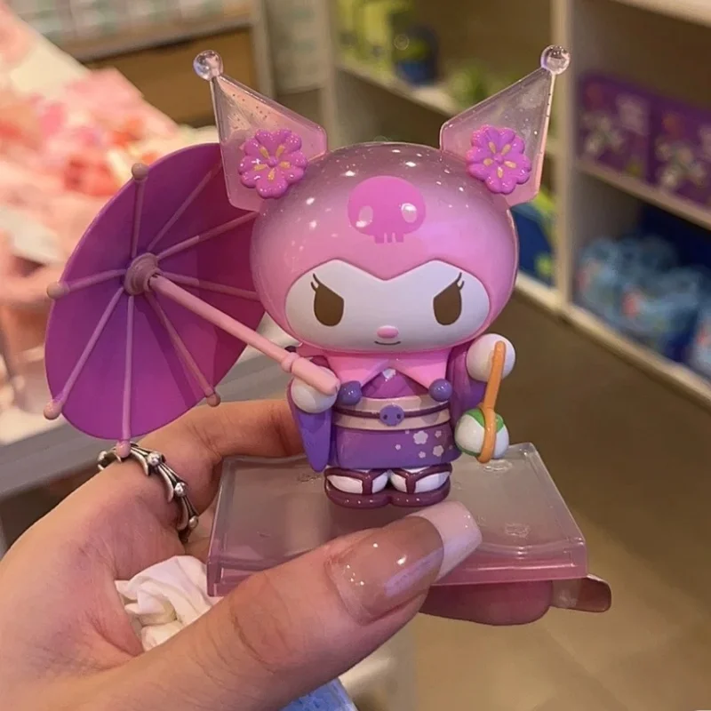 

Оригинальная аниме-фигурка Sanrio Kuromi My Melody Cinnamoroll, экшн-фигурки модель цветов Wagashi серии, игрушки для девочек, подарок на день рождения