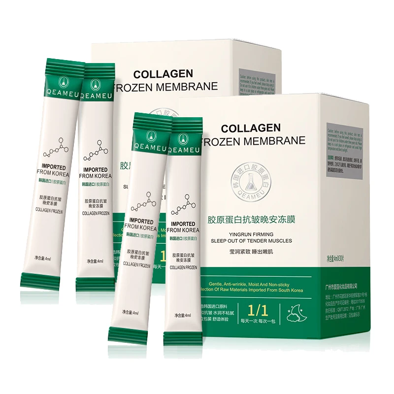 60pcs Collagen Sleeping Mask Antiwrinkle Disposable Nowash Facial