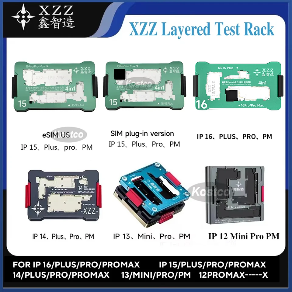 XZZ 4in1 3in1 iSocket Tester For iPhone X 11 12 13 14 15 SIM