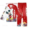 Disney Mickey Mouse Cruise Pajama Set Minnie 3d Printed Casual Men's and Women's Long Sleeved Shirt Pajama Set 4
