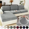 Elastic Sofa Cover for Living Room Jacquard Solid Sofa Seat Cover Grey Washable Seat Cushion Cover Furniture Protector Sectional 1