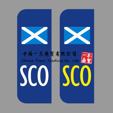 

Значок с шотландским флагом SCO, виниловые наклейки с номером автомобиля, не ЕС