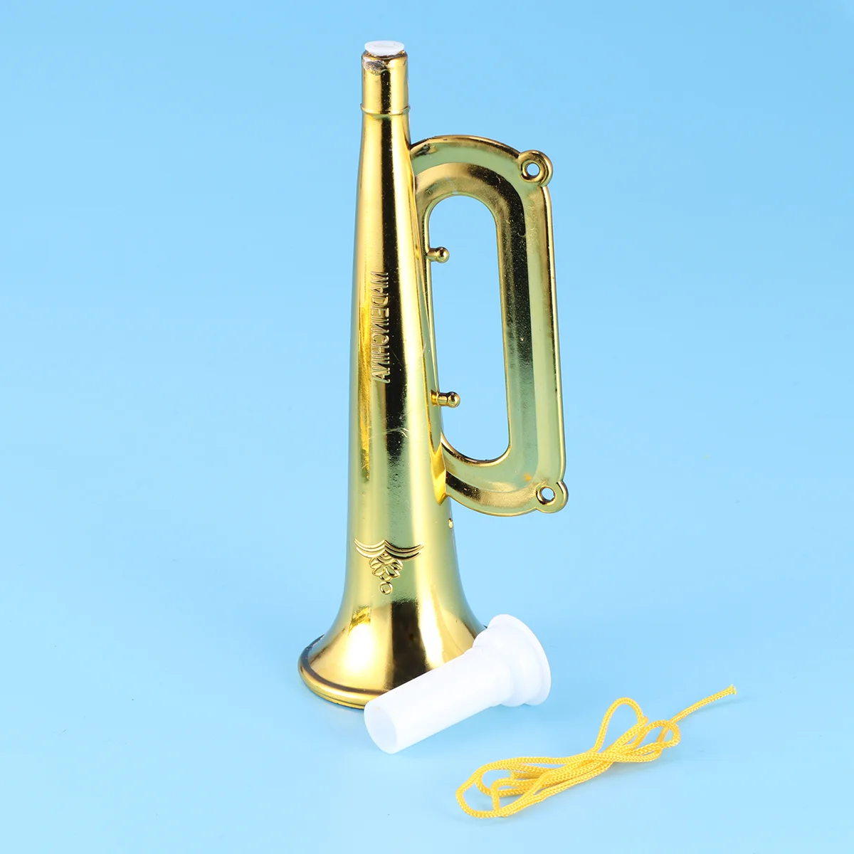 12pcs Plastic Trumpet Noise Maker Kids Toys Cheerleader Football Match Cheering Props Birthday Party Favor Gift (Golden)