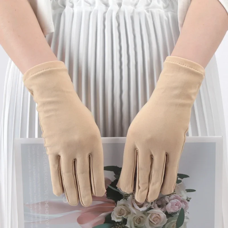 Elastic Driving Cycling Party Gloves Usefulness Black Thin Gloves Bike Motorcycle Soft Sport Thin Sun Protection Golf Mittens