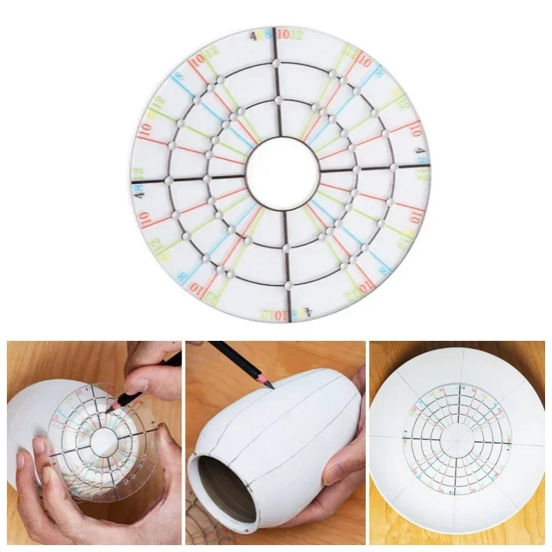 Clay Circular Divider Convenient Pottery Trimming Tool for Handcrafts Pottery Wheel Clay Crafts Ceramic Sculpture Trimming