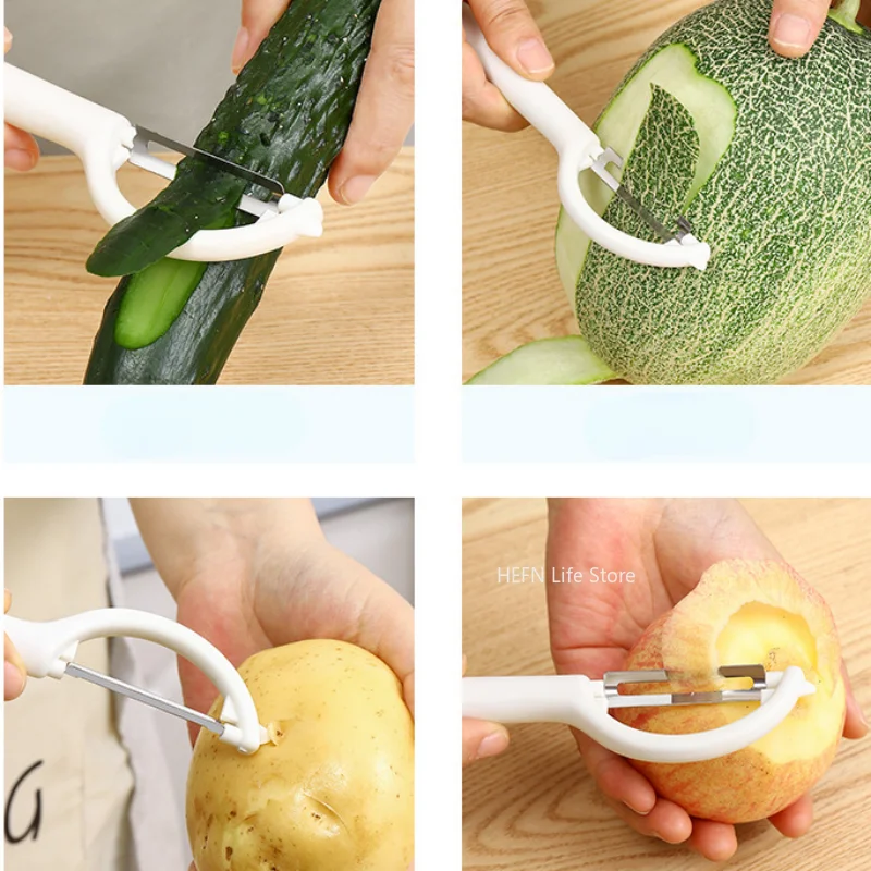 Multifunctional Long Handle Peeler, Sharp Peeler, Fruits, Vegetable, Potato, Carrot, Easy Peeling Tools, Kitchen Gadgets