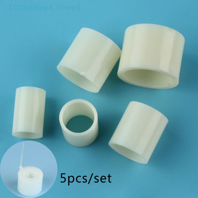 5-Sizes/set Grinding Wheel Arbor Bushing Adapter Kit 32-25-22-19-16-12.7mm For 250/150mm Bench Grinder Plastic Reducer 【AliS8】