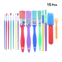 

in 1 Kids Art and Craft Painting Drawing Tools Mini Sponge Brush Set Fun Kits Early DIY Learning (Random Color)