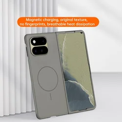 Luxury Magnetic Wireless Charging Protective Hard Shell Phone Case - Google Pixel 10 Pro Fold (Grey)