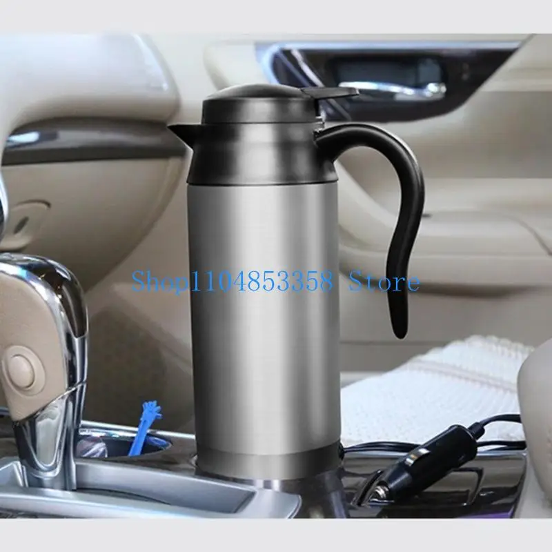 652F 12V/24V 자동차 전기 여행 주전자, 자동차 용 휴대용 전기 차 커피 주전자, 물 보일러 히터 자동 차단