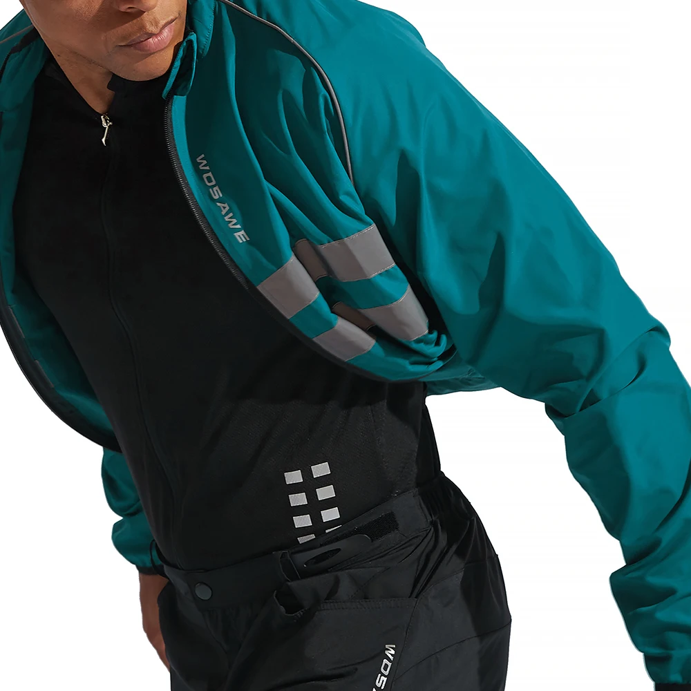 Cycling Jacket Man Windproof Waterproof Reflective Ultralight MTB Mountain Bicycle Windbreaker