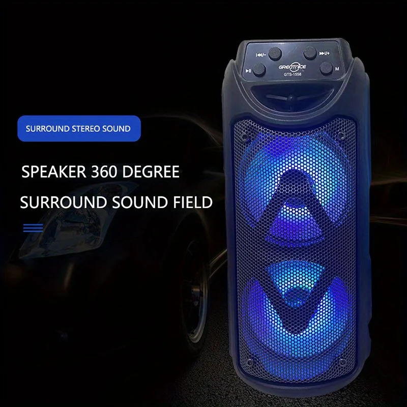 Karaoke Wireless Bluetooth Speaker Dual Speakers Super Volume Portable Outdoor High Quality Home Audio Square Dancing
