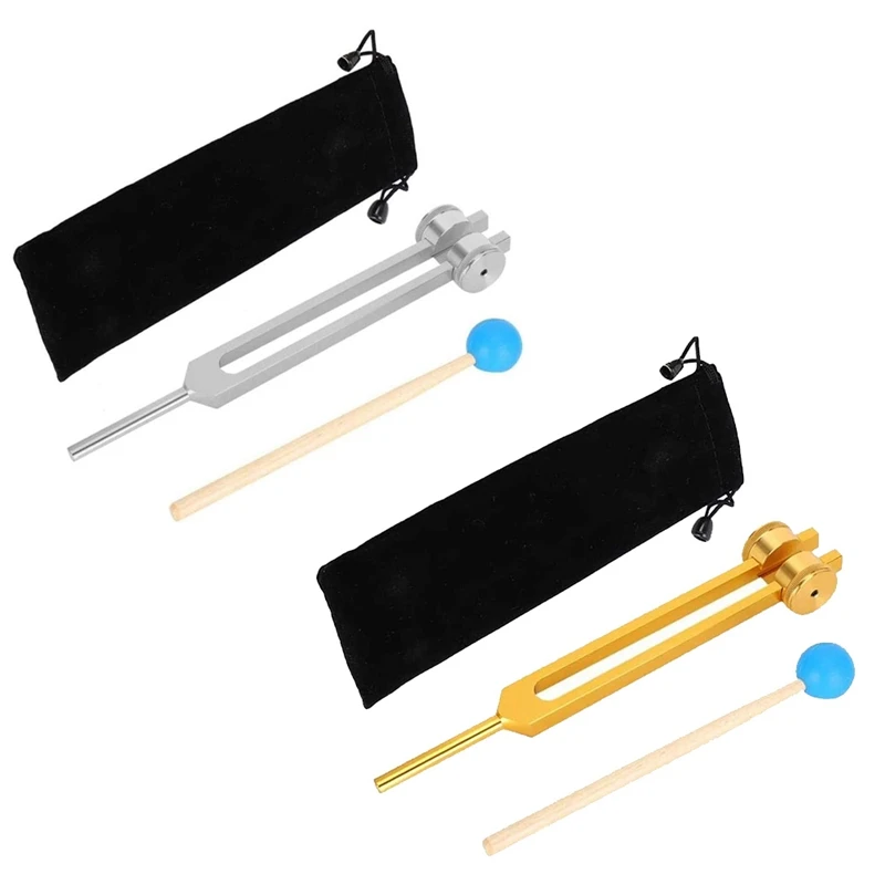 

Aluminum Alloy Tuning Forks,111Hz Tuning Fork With Hammers For Nervous System Testing Sound Healing Therapy