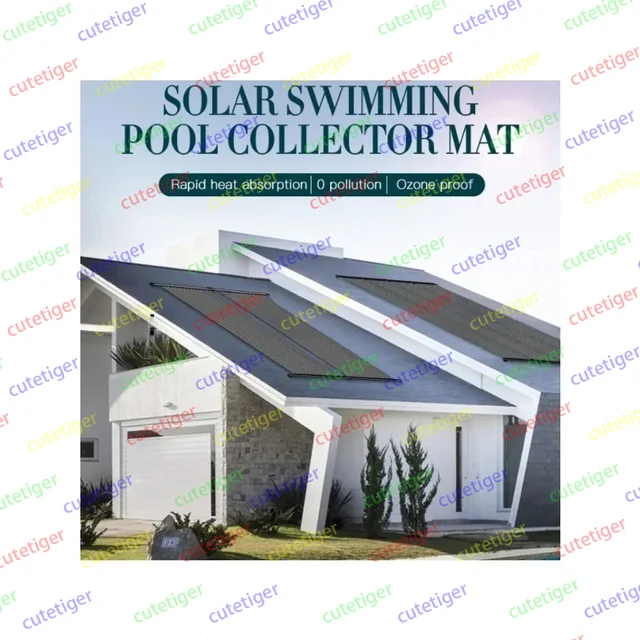 For Swimming Pool EP602 0.67x3m Sun Heater Pool Rubber Heating Mat Solar Panel 3
