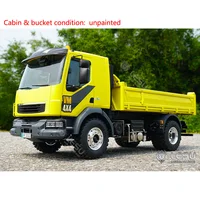 Toys LESU 1/14 4*4 RC Hydraulic Dumper Tipper Trucks Remote Control KIT Vehicle Model Motor Servo Light Sound System TH20393 1