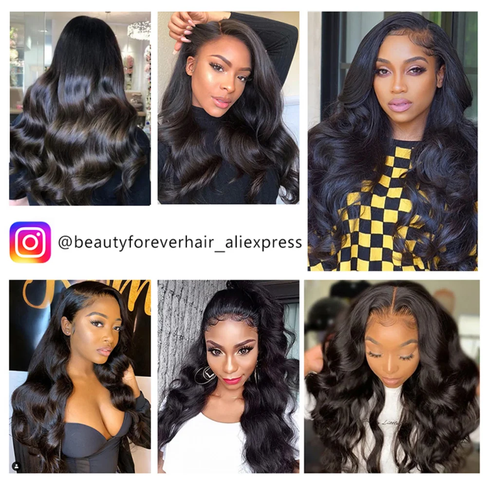 Beauty Forever Grade 12A Raw Human Hair Bundles Brazilian Body Wave Virgin Hair Weaving US WAREHOUSE