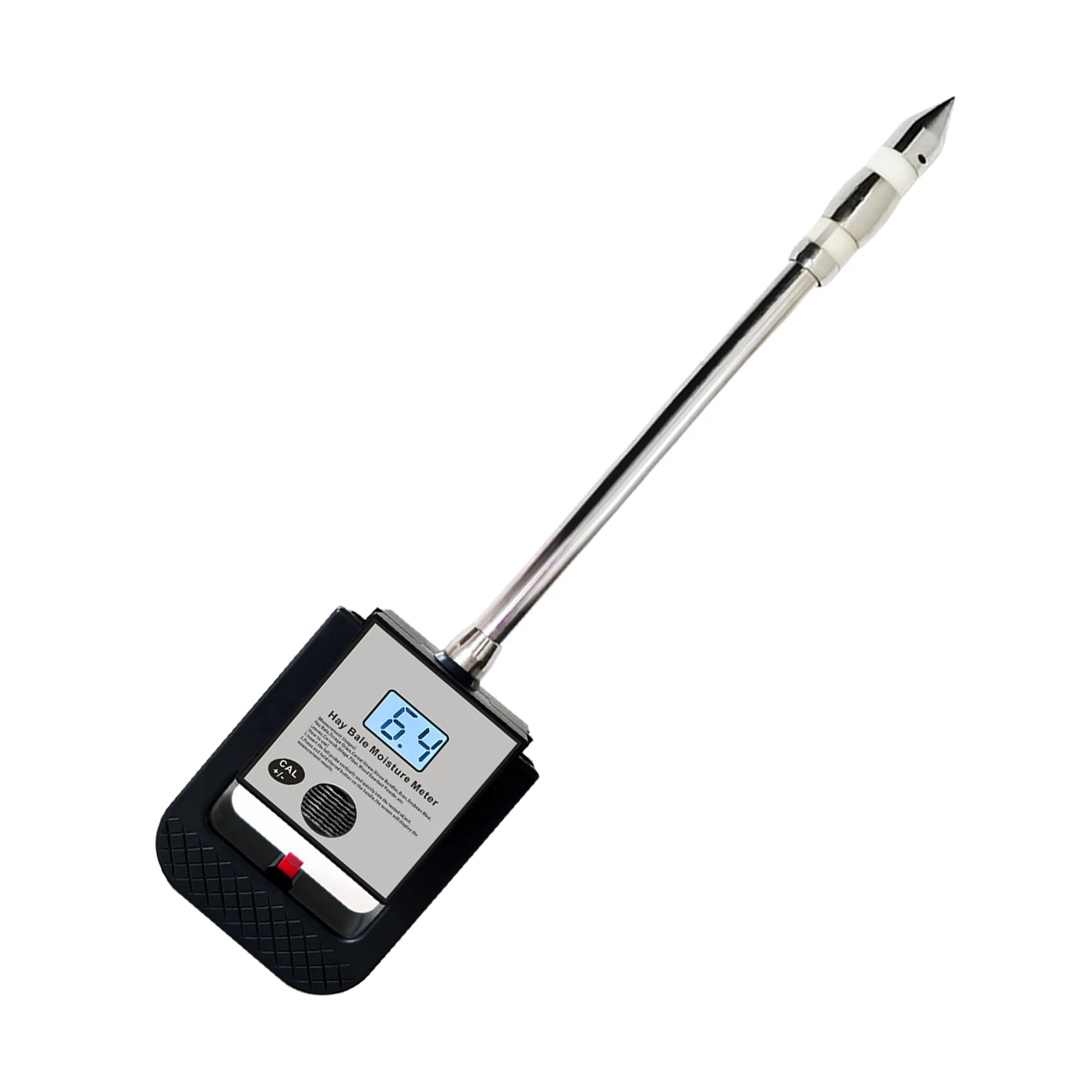 Portable Hay Moisture Tester Meter with Probe for Hay Bale Cereal Straw Bran Forage Grass Alfalfa Leymus Chinensis Testing Fibre
