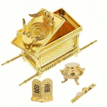 The Ark Of The Covenant Historic Model Replica Gold Plated Home Festive Decorative Figurine Ornament Ancient Egyptian Design