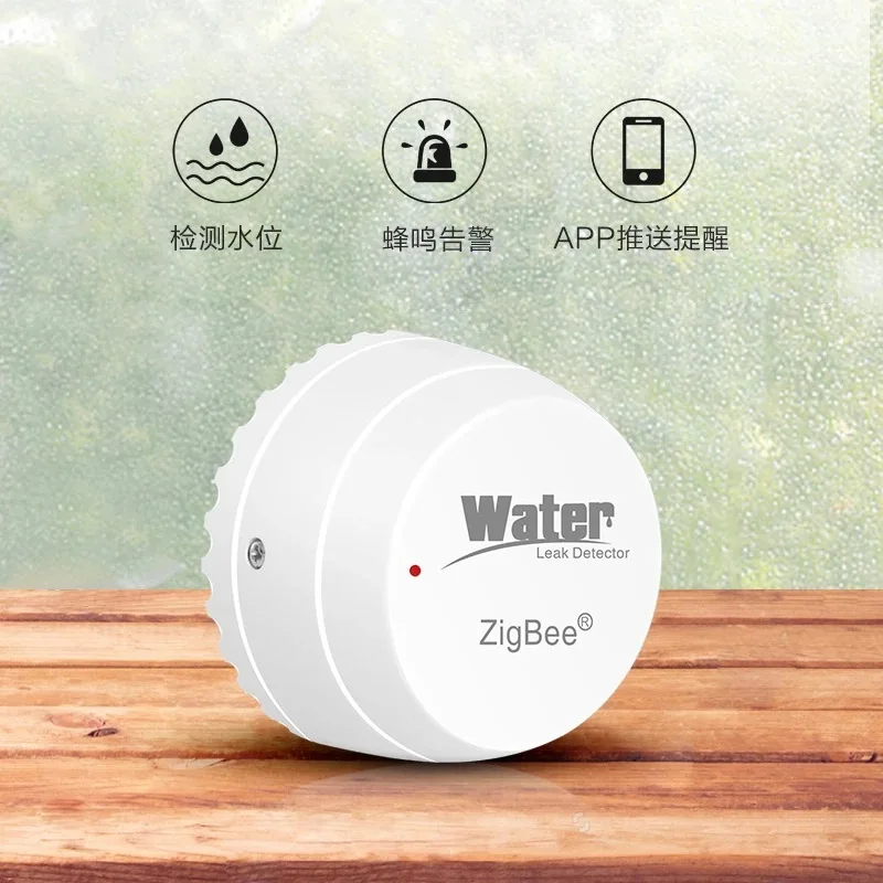 

Tuya Zigbee Smart Home Kit Leakage Detection Sensor Monitor Leakage Status at Any Time Real Time Mobile Warning