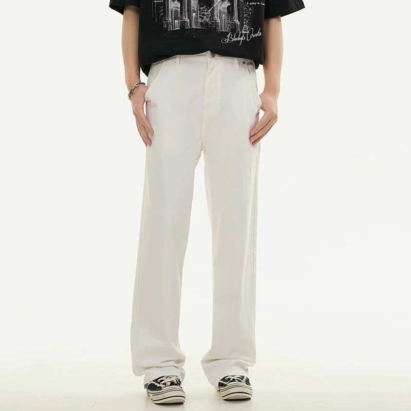 Washed  Cloth High Street American Style Hip Hop Straight Jeans Classic Retro All-Match Street Fashion Loose Fashion Couple