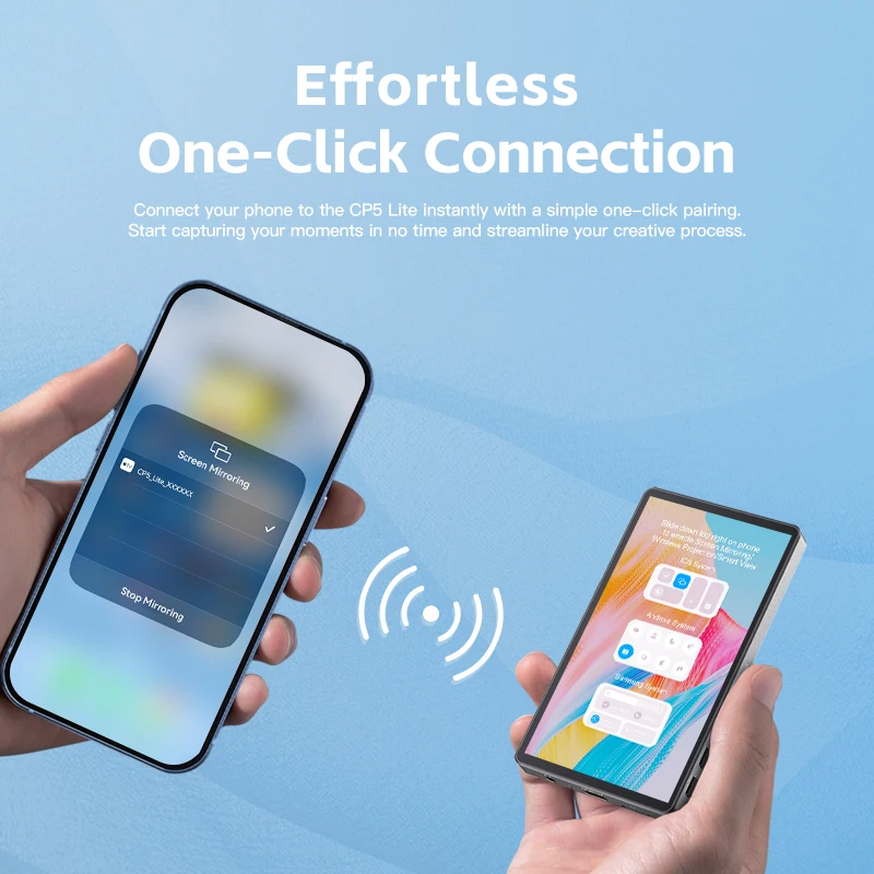 SHIMBOL CP5 Lite Magnetic Phone Vlog Selfie Monitor Screen Using Rear Camera for iPhone 16 15 14 Samsung Live Stream 5"