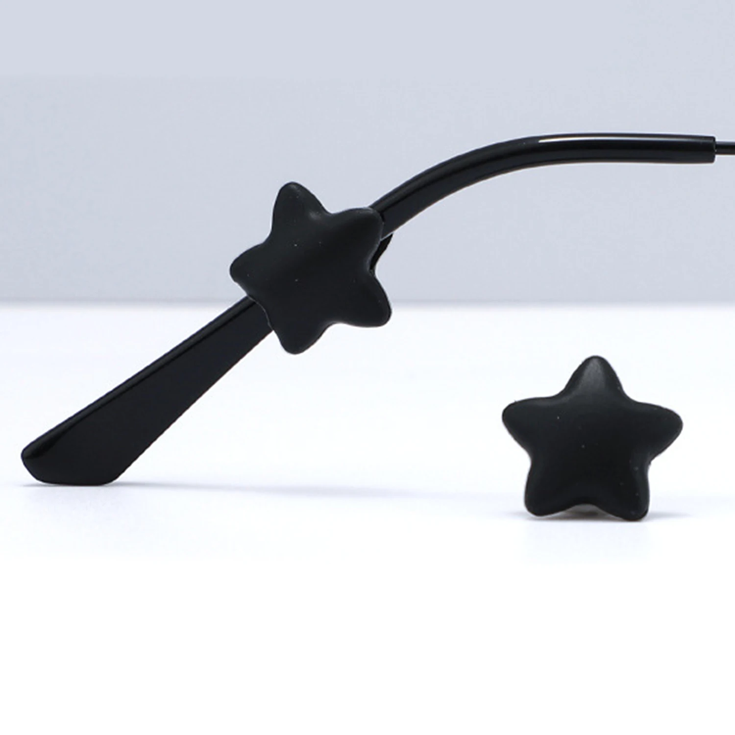 2PCS Silikon Anti-slip Ohr Grip Gläser Brillen Bein Ohr Haken Stopper Halterung Verschluss Zubehör Tempel Spitze Brillen halter – Detail 5