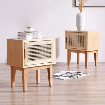 Midcentury Furniture Multifunction Home Bedroom Decoration Luxury Storage Cabinet Cool Stuff Room Mesa De Noche Bedside Tables