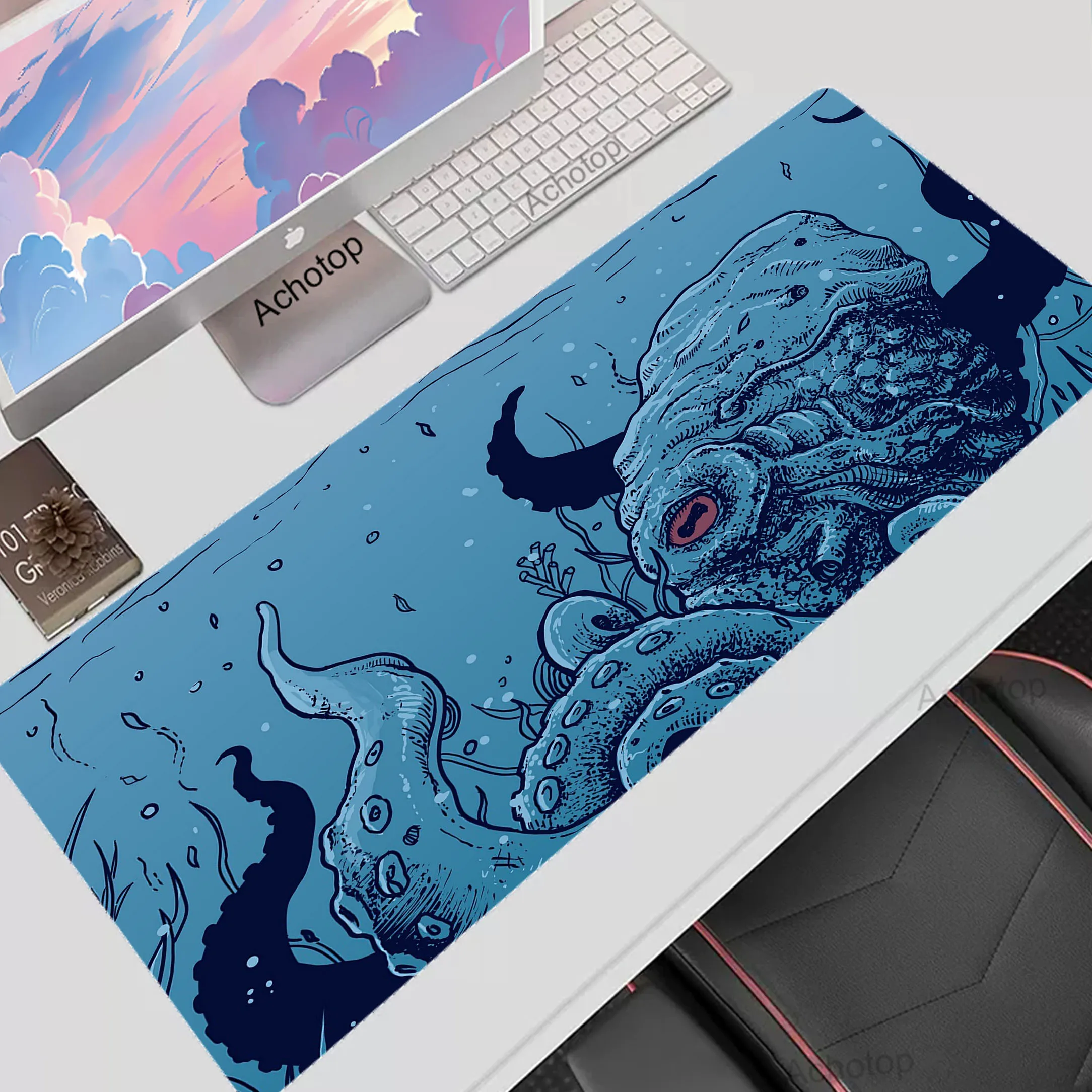 

XXL Octopus Large Mouse Pad Desktop Mousepad Gaming Accessories Mousemat Computer Keyboard Deskmat Locking Edge Rubber Carpet