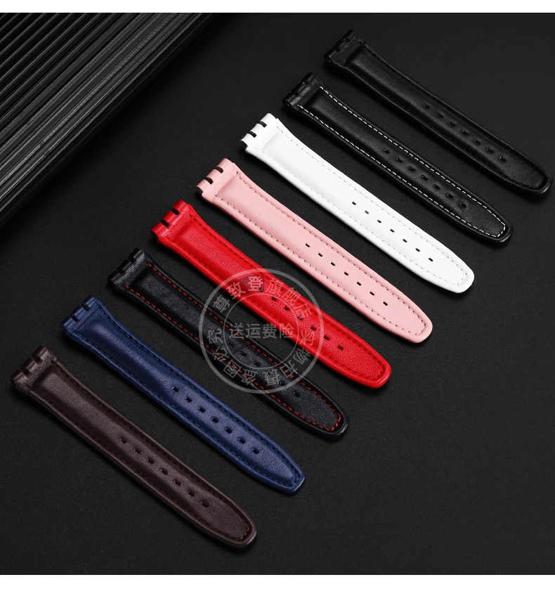 Hochwertiges 17mm 19mm Echt leder Uhren armband Männer Frauen Armband für Muster ycs yas ygs Armband Metalls chnalle Armband – Detail 14