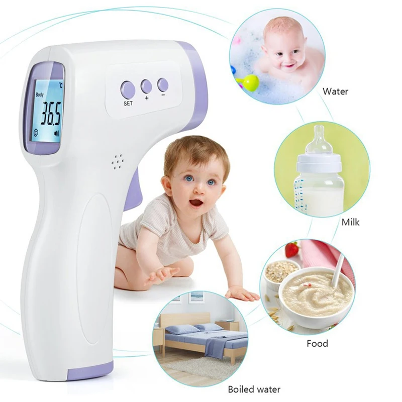 Frontal Temperature Gun Non-Contact Medical Infrared Forehead Temperature Gun Accurate Measurement Handheld Infrared Thermometer
