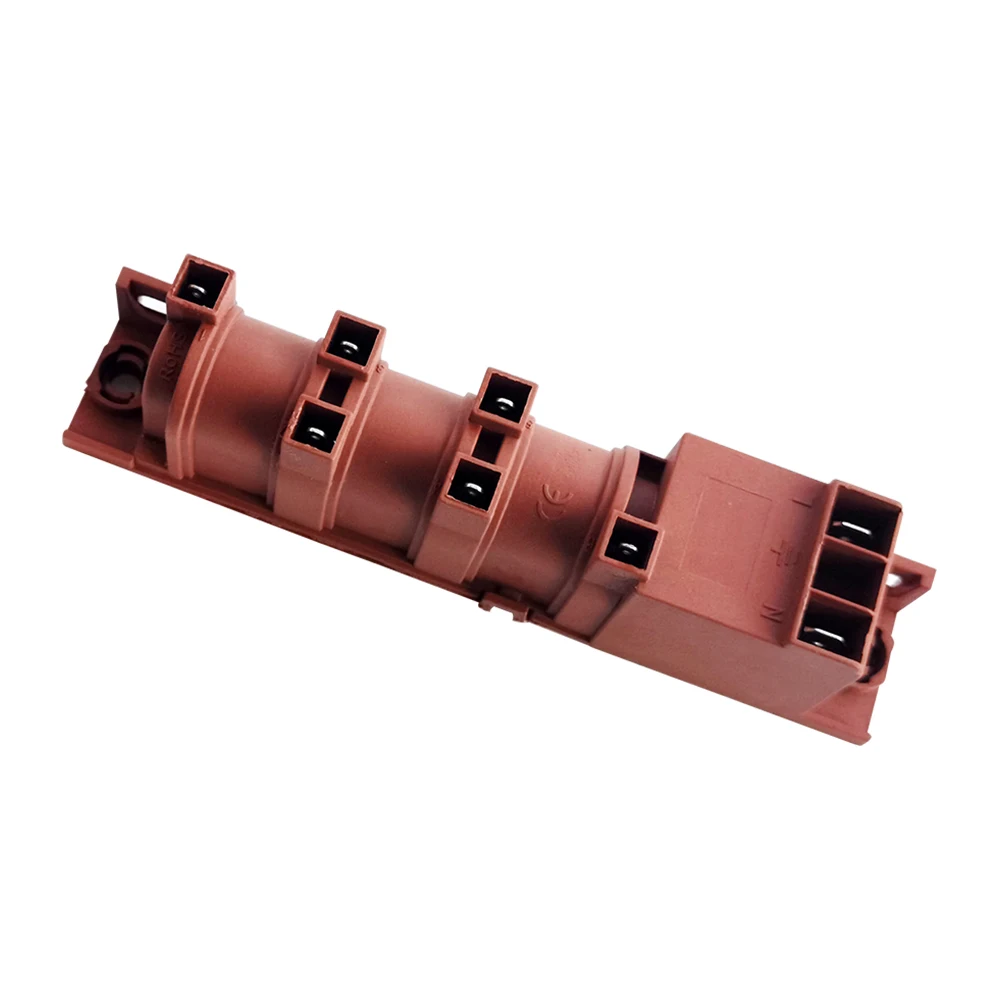 Gas Stove 220-240V AC Pulse Igniter 6 Hole Cooker with Six Terminals Connections Ignition Device Parts High Frequency Ingitor