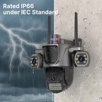 WONSDAR caméra IP Triple objectif extérieur remplissage sonore haut-parleur WiFi caméra détection humaine suivi automatique PTZ Surveillance vidéo iCSee 5