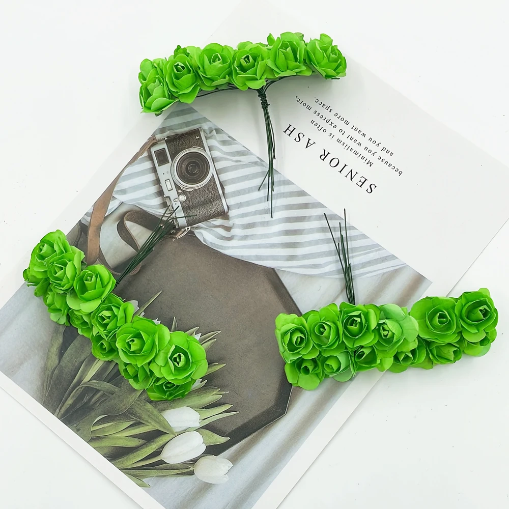 Mini Paper Rose Bouquet for Wedding and Party Decoration - 12/36/72pcs