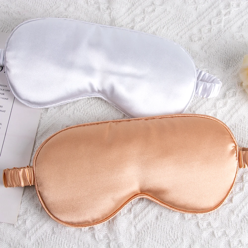 1Pcs Satin Solid Color Sleeping Eye Mask Bride Shower Bachelorette Party Gift Wedding Bridesmaid Birthday Gift Supplies