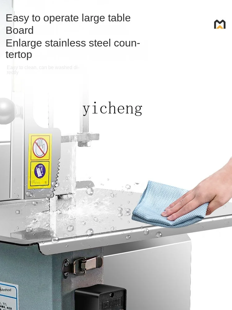 Tqh Bone Saw Machine Electric Bone Cutter Desktop Chopping Bone Saw Meat Machine Cutting Fish Beef Short Rib Frozen Meat Machine 3