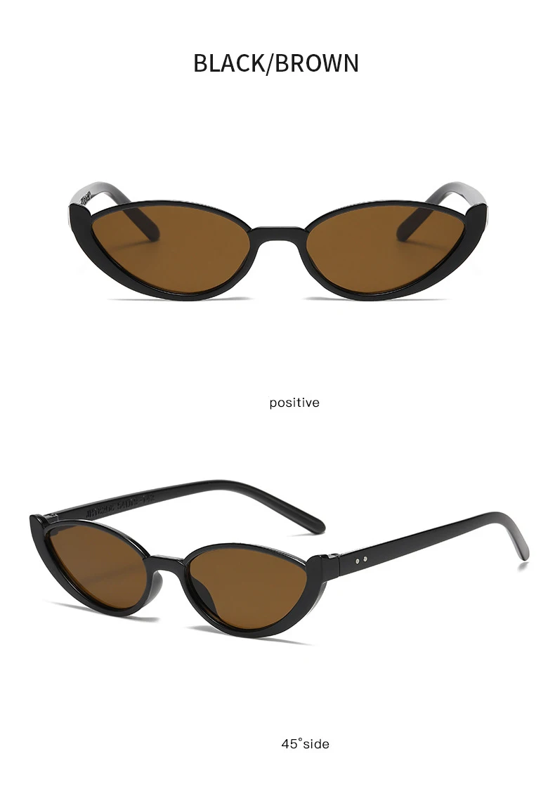 Wandern 2 stücke Vintage Cat Eye Anti Licht Gläser Halbrahmen Gläser Mode Marke Design UV400 Brillen Zubehör Goggle – Detail 9