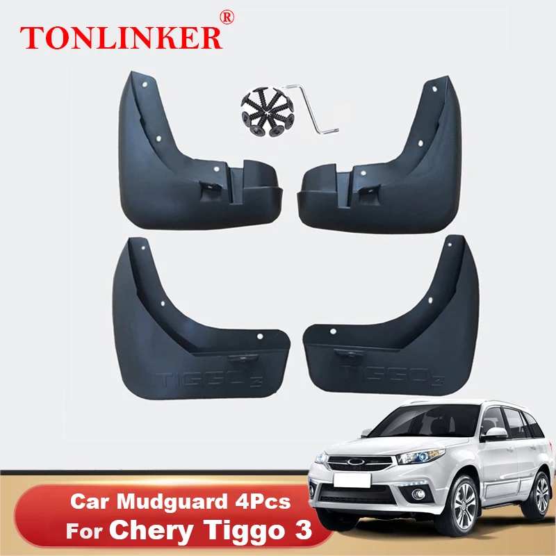 

Брызговики TONLINKER для Chery Tiggo 3 2014-2019 2020, брызговики от грязи, брызговики, Аксессуары для автомобилей, 4 шт.